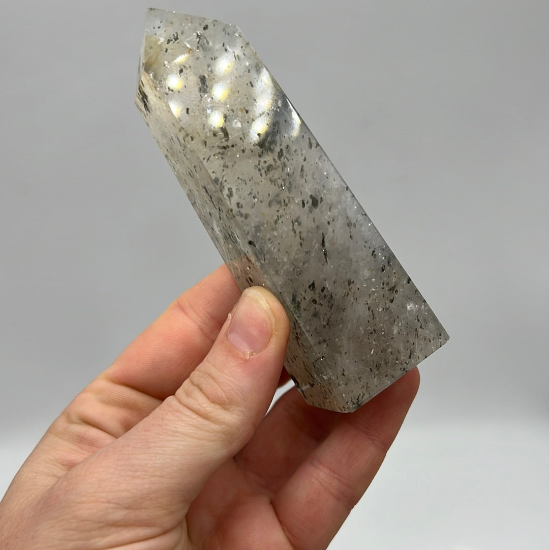 Pitaya Quartz (dragonfruit) Obelisk Tower