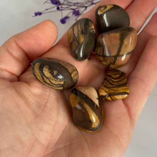 Autumn Leaf Jasper  - Tumblestone Tumbles