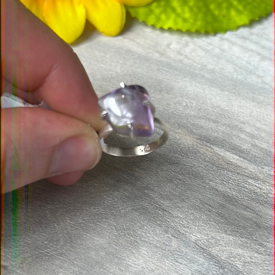 Ametrine 925 Sterling Silver Ring -  Size L
