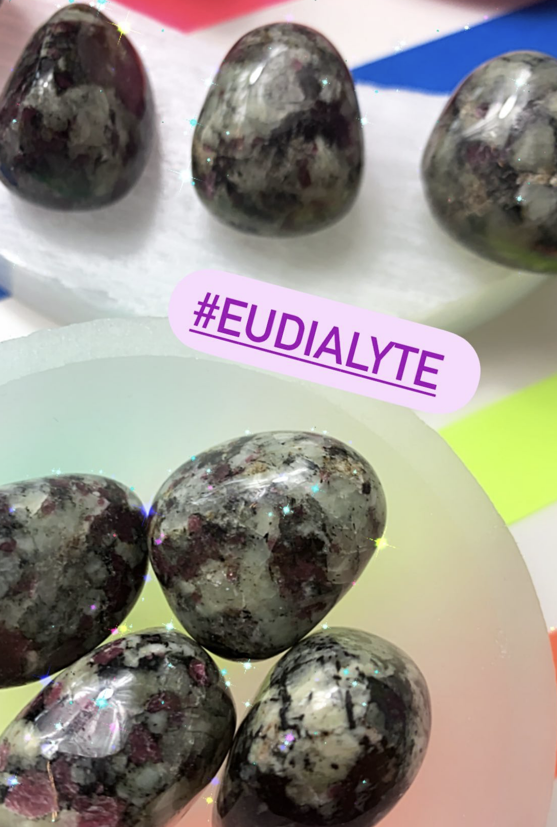 Eudialyte tumble tumblestone