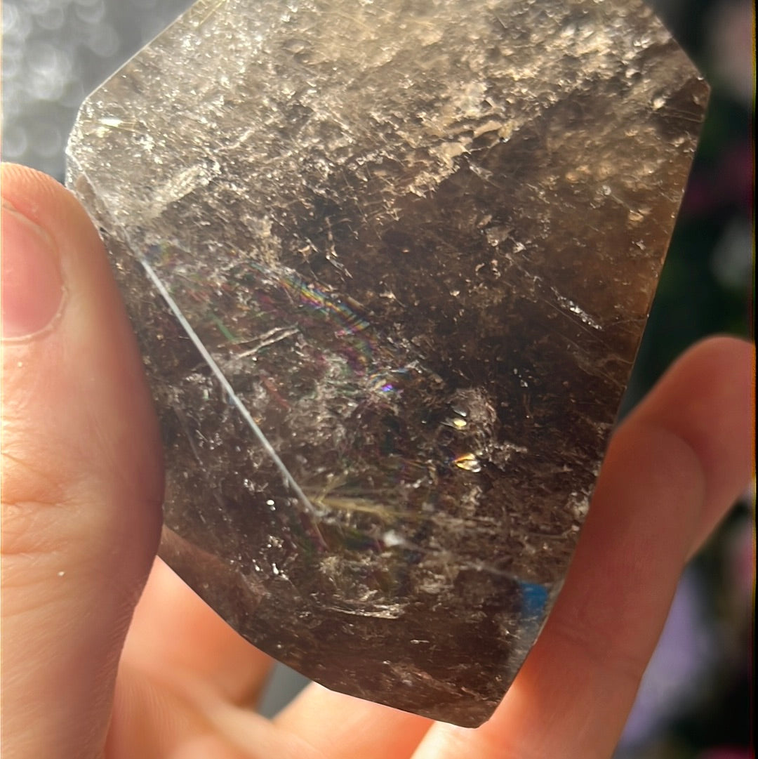 Smoky Rutile Rutilated Quartz Freeform A Grade