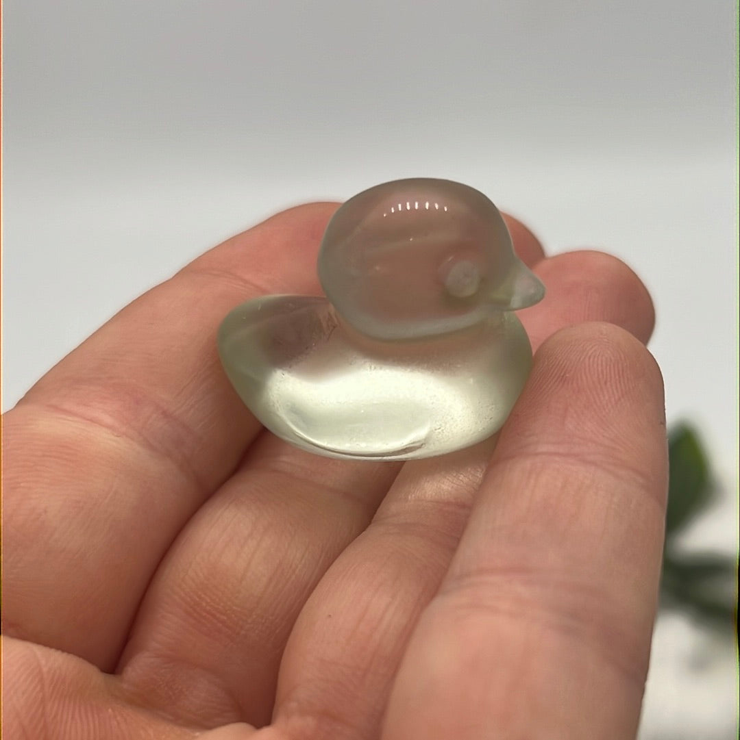 Yellow Fluorite Duck