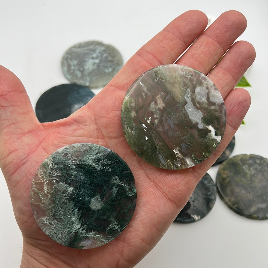 Moss Agate Disc