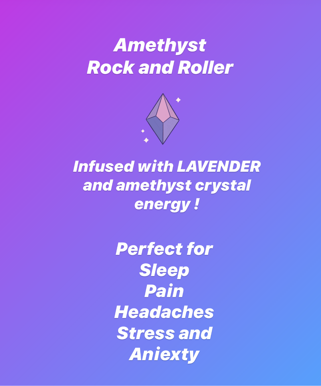 Rock and Roller - Essential Oil Aromatherapy infused crystal BOXED GIFT
