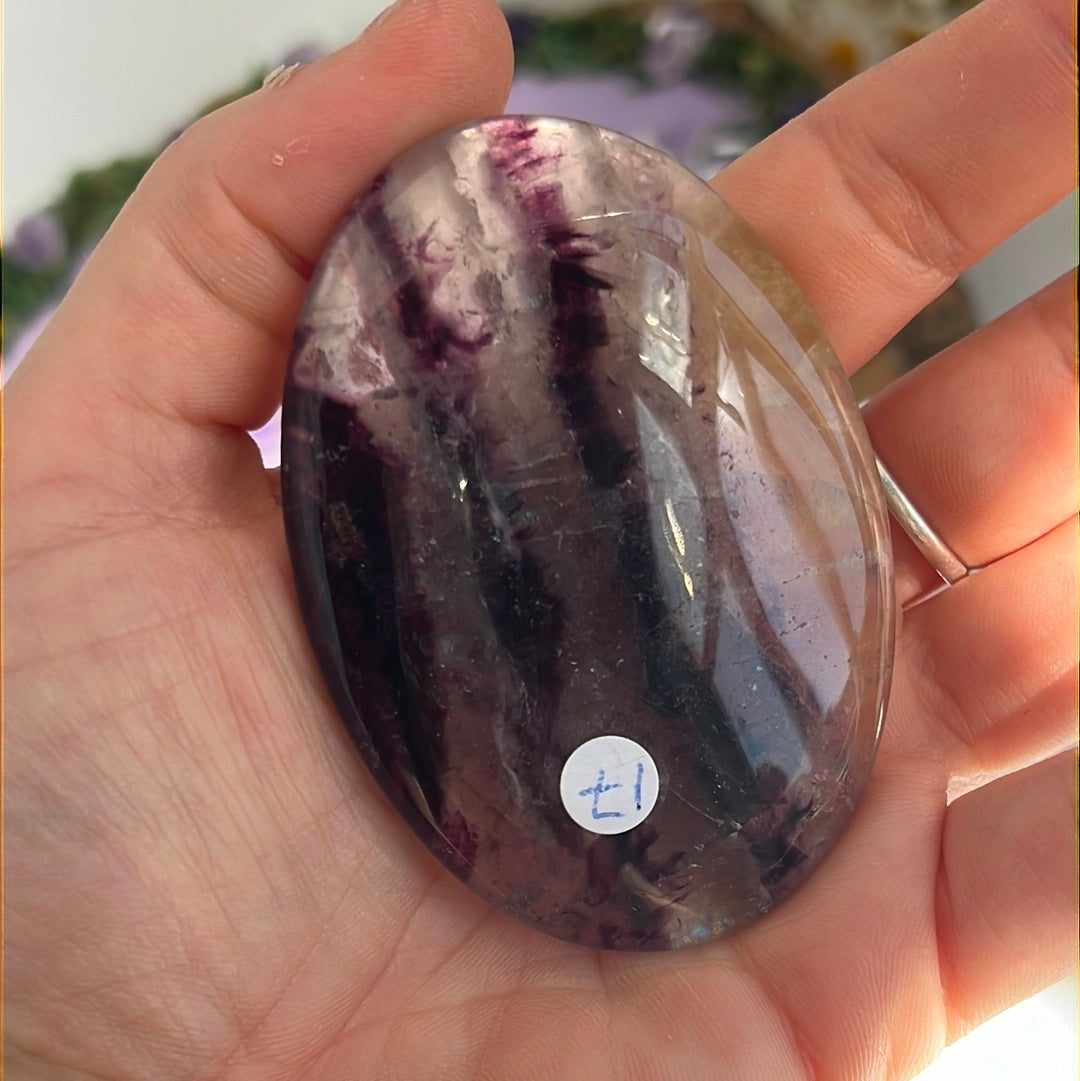 Large Fluorite Purple Palm