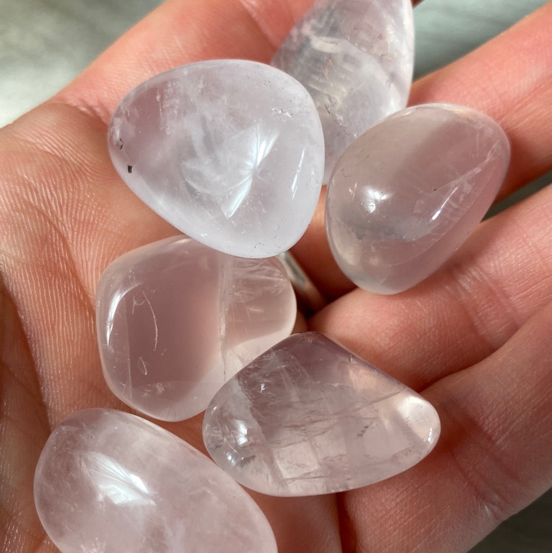 Pink Girasol Quartz Tumble Tumblestone