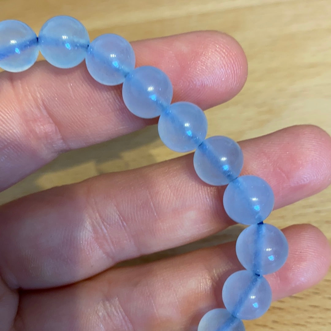 Aquamarine - 8mm Bead Bracelet
