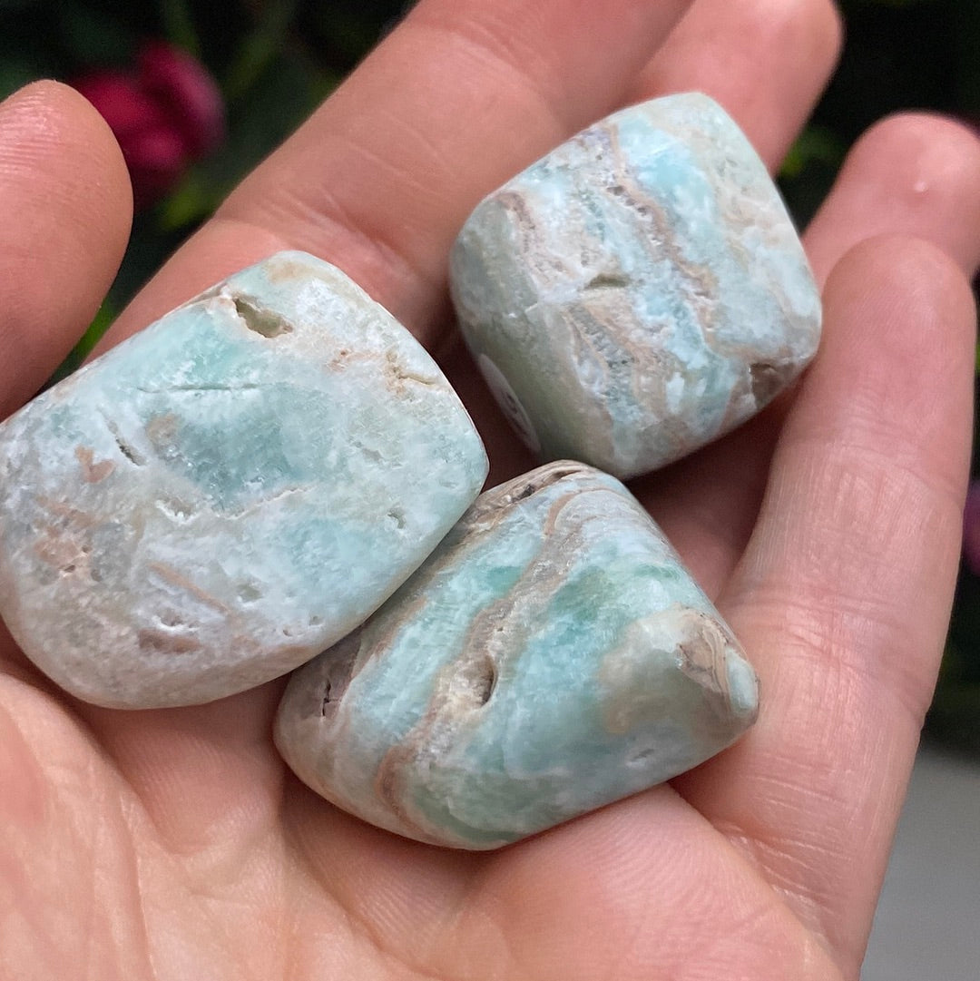 Blue Caribbean Tumblestone