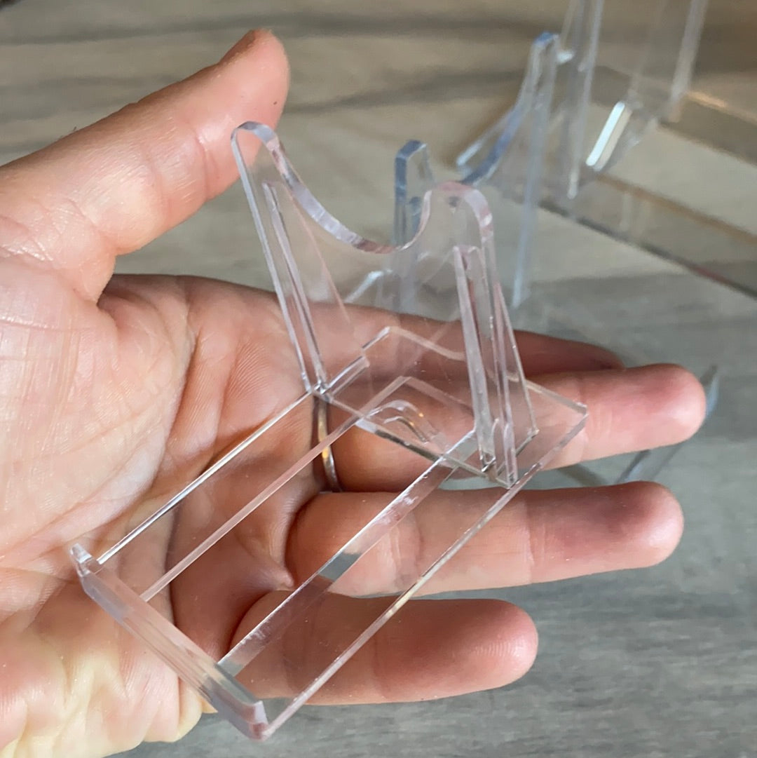 Plastic Perspex Clear Upright Display Stand