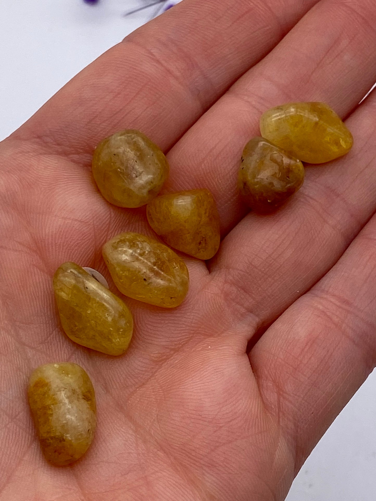 Heliodor Golden Beryl - XS Tumblestone Tumbles