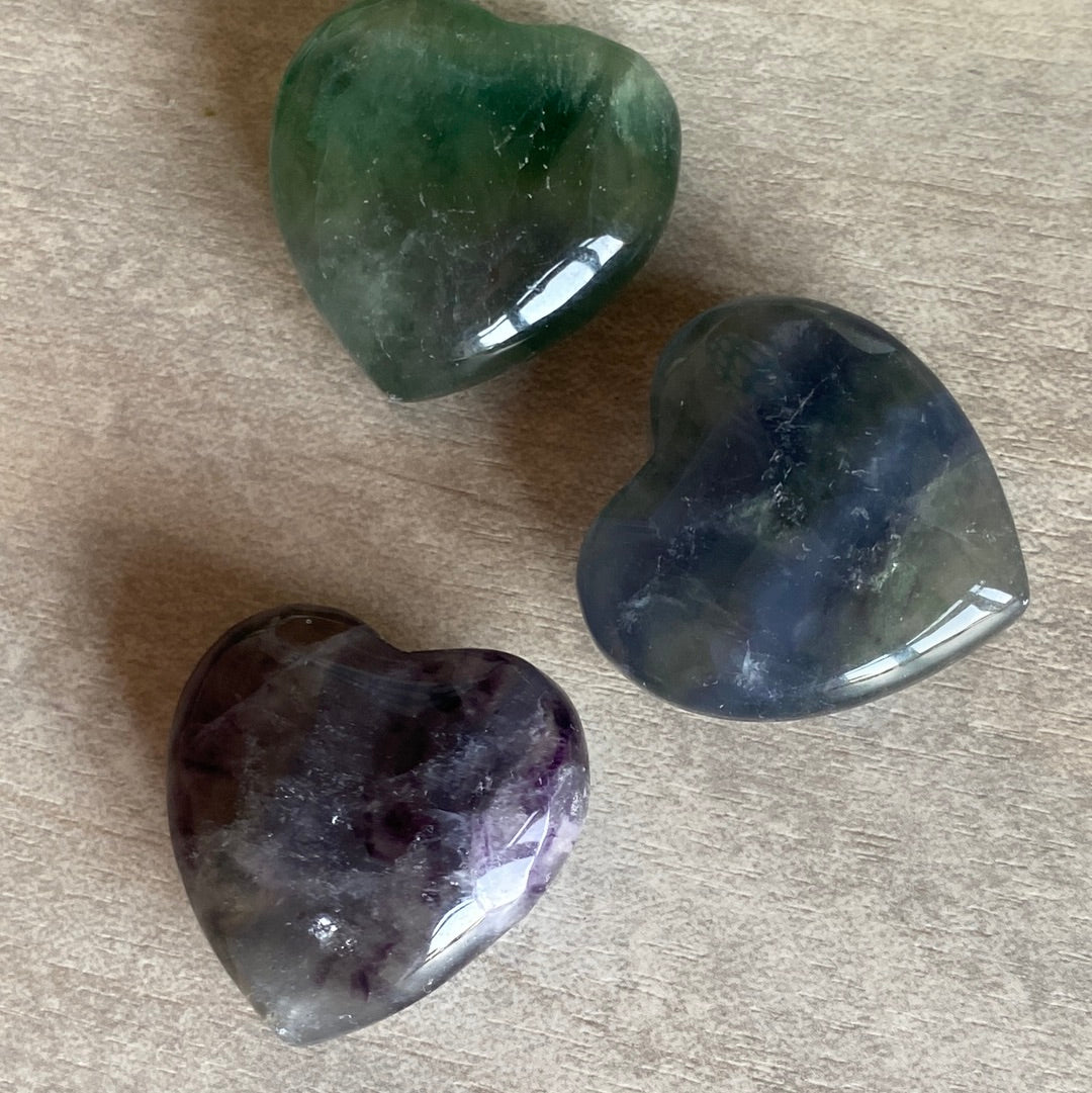 Small Fluorite Heart