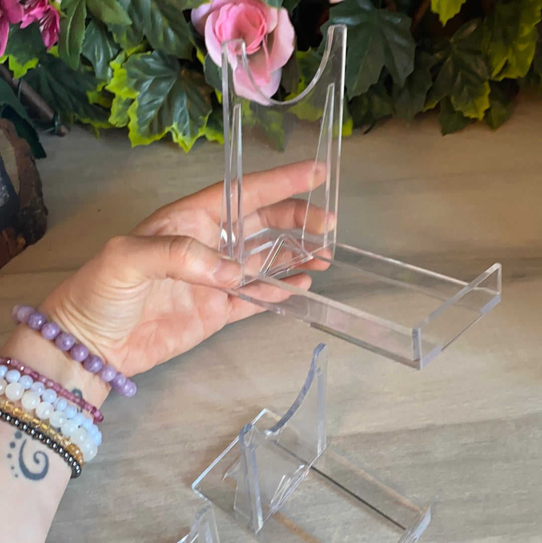 Plastic Perspex Clear Upright Display Stand