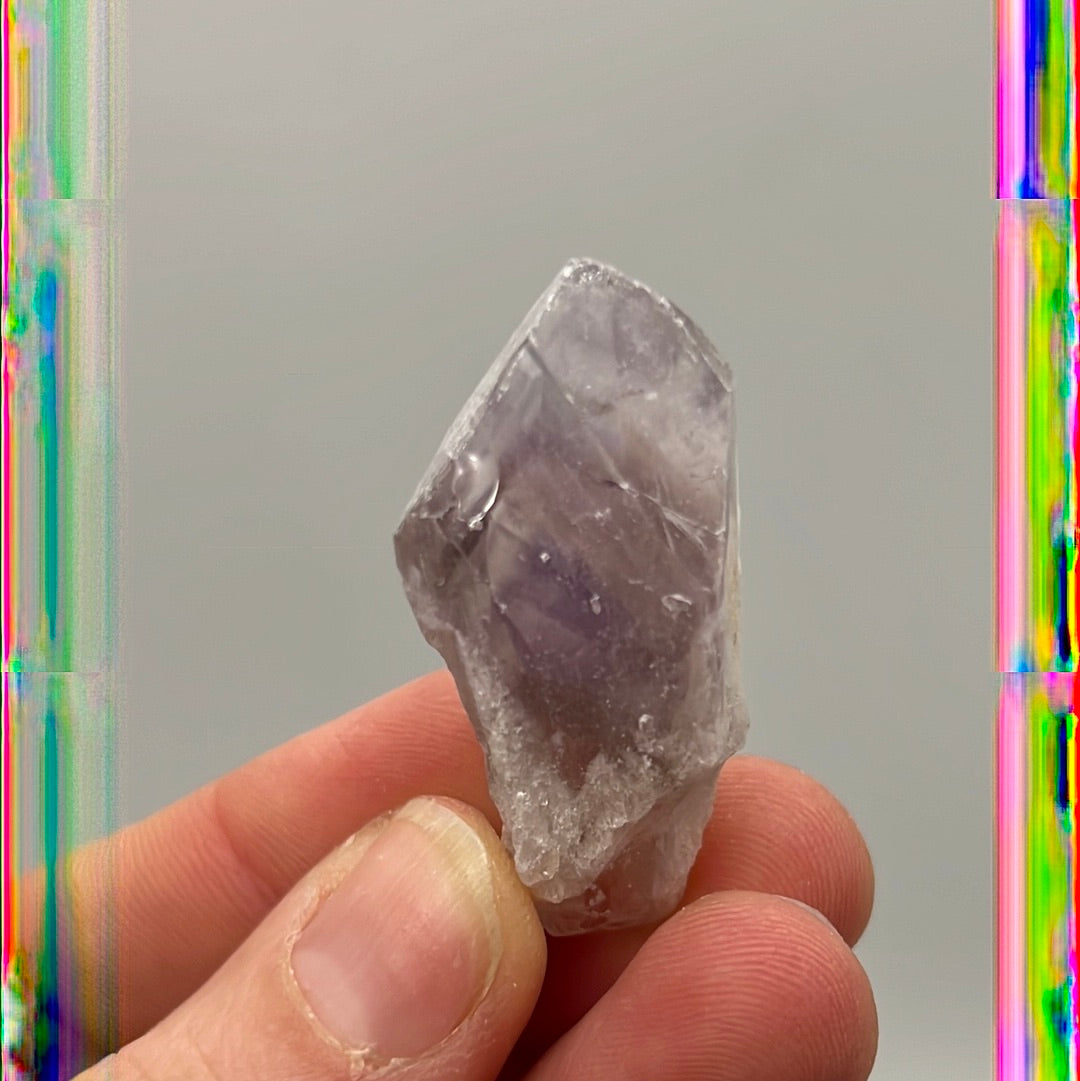 Mini Amethyst Phantom Root Tooth tumble tumblestone