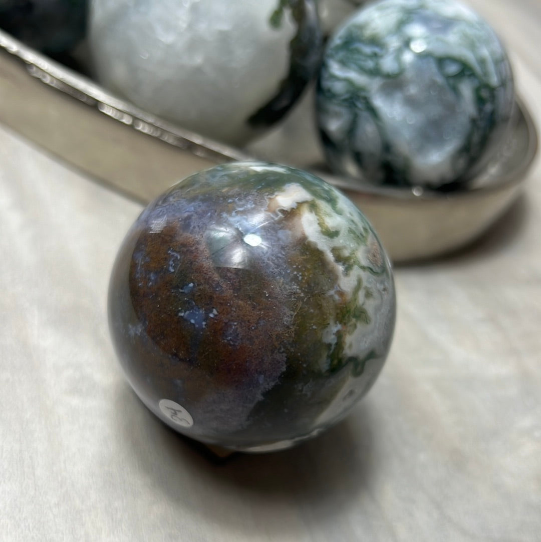 Moss Agate Sphere 60mm