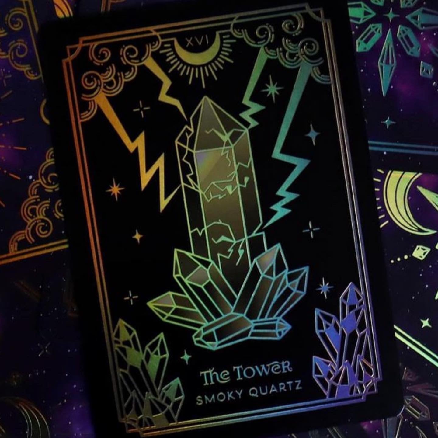 GOLD Crystalstruck Tarot Cards Card Deck - By Moonstruck Crystals