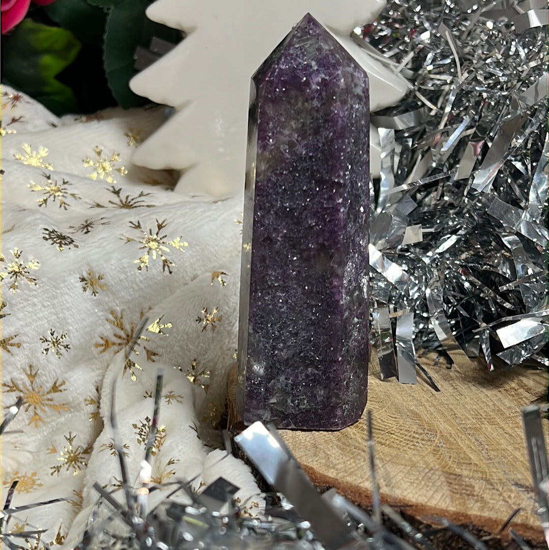 Lepidolite Tower Point