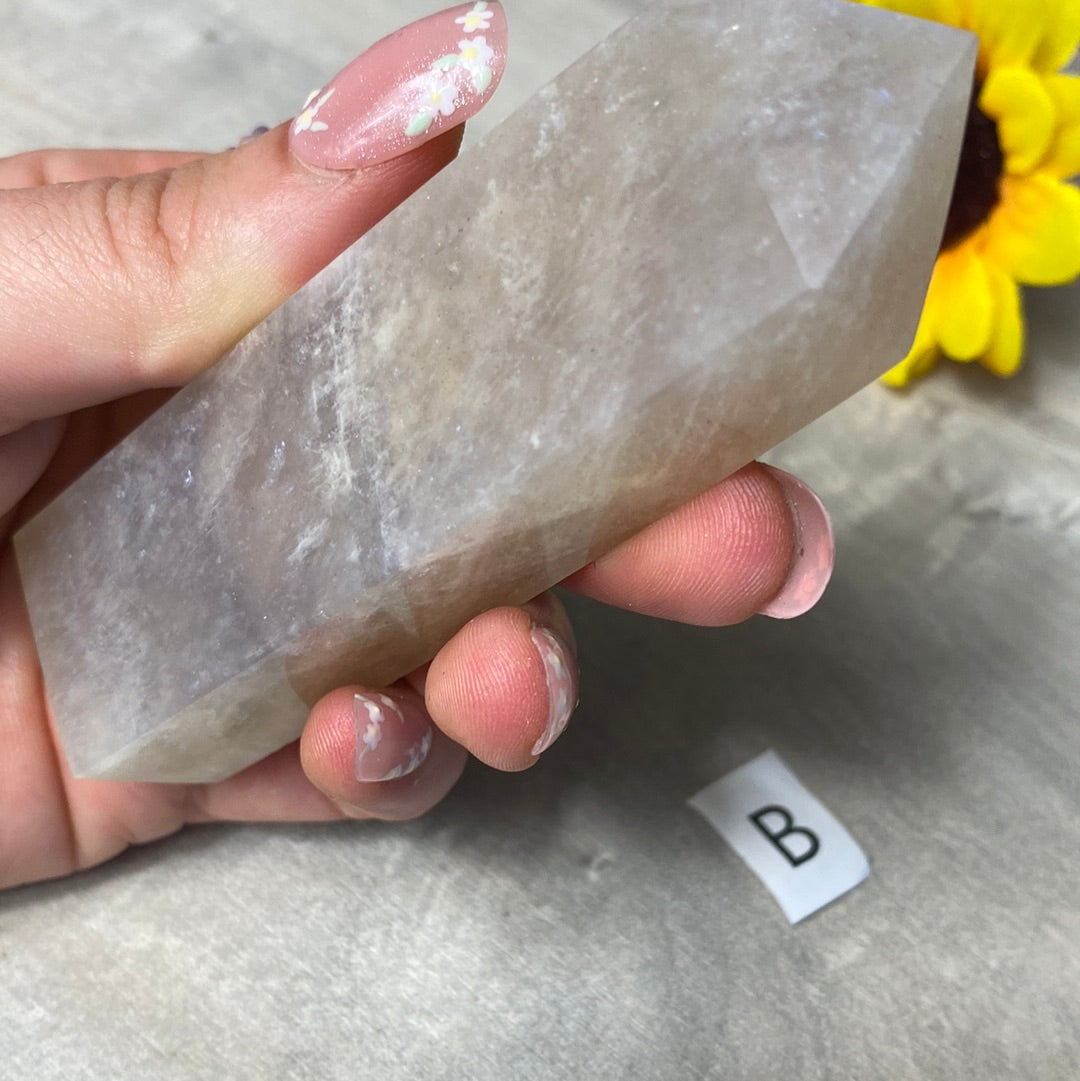 Belomorite - Cream Moonstone and Sunstone Towers