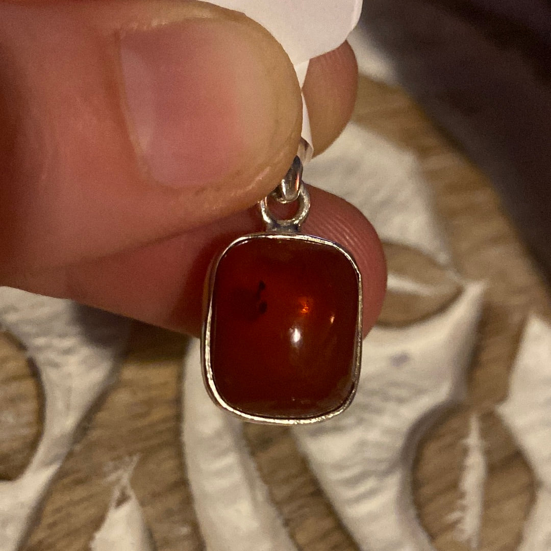Amber 925 Sterling Silver Pendant