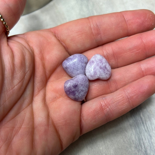 Mini Lepidolite Heart