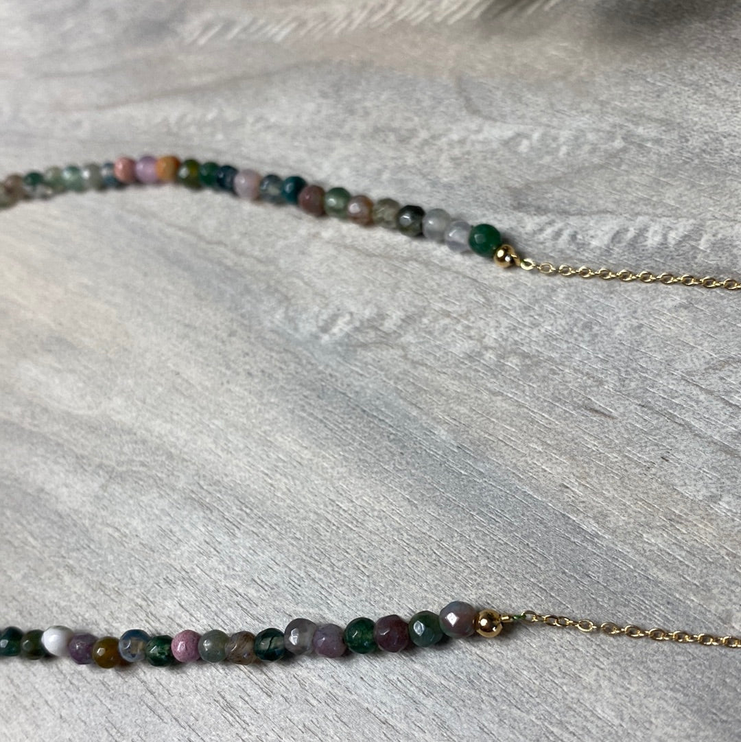 Glasses Chain - ocean jasper