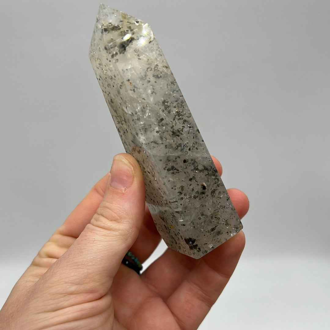 Pitaya Quartz (dragonfruit) Obelisk Tower