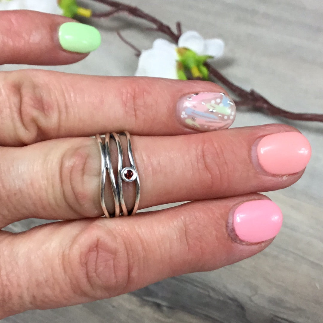 Wiggle 925 Sterling Silver Ring