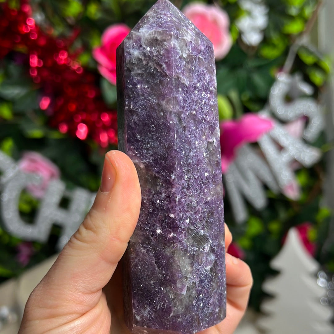 Lepidolite Tower Point