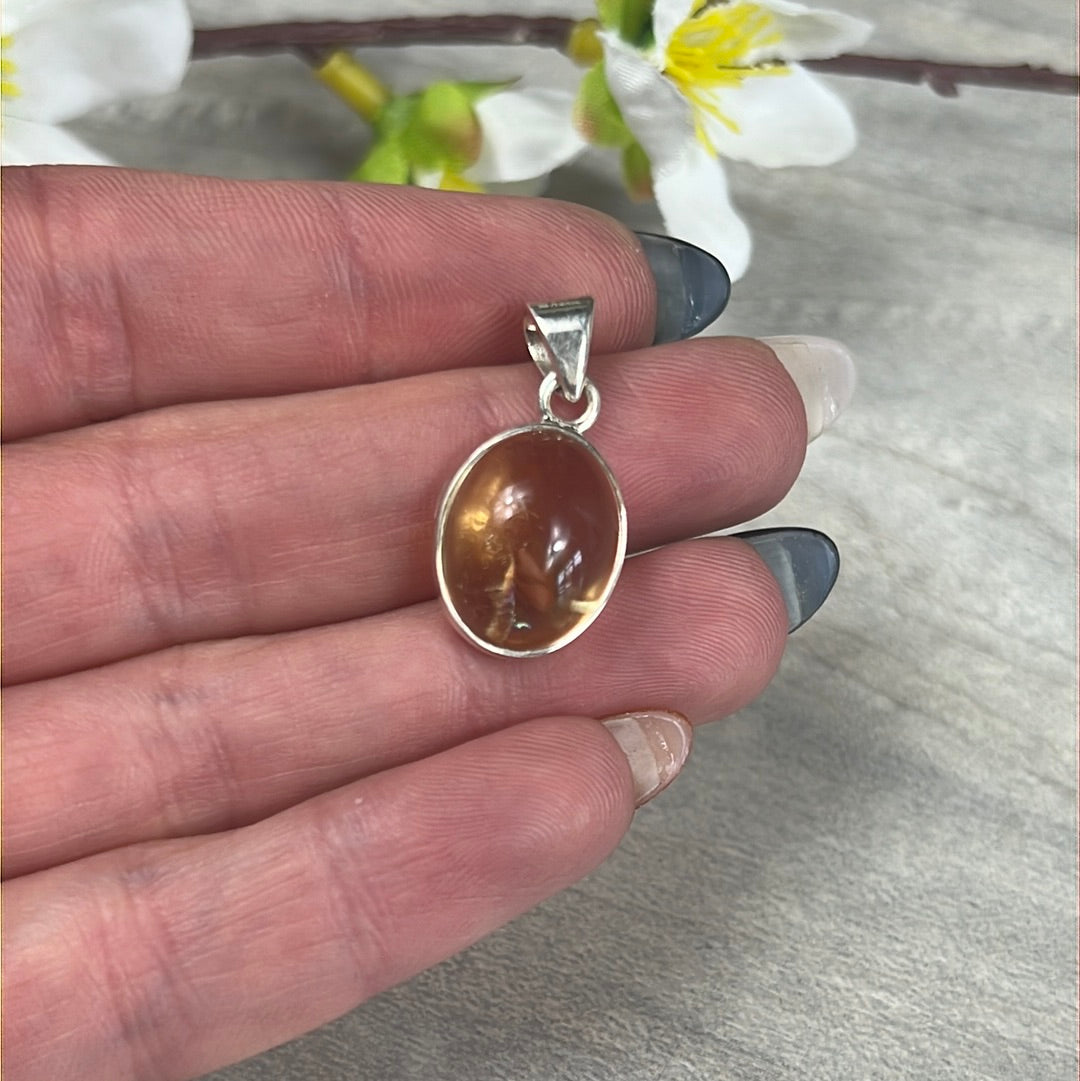 Citrine 925 Sterling Silver Pendant