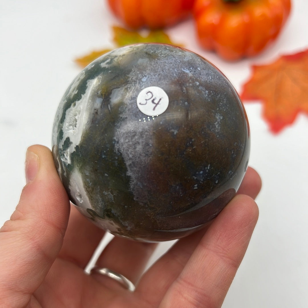 Moss Agate Sphere 60mm