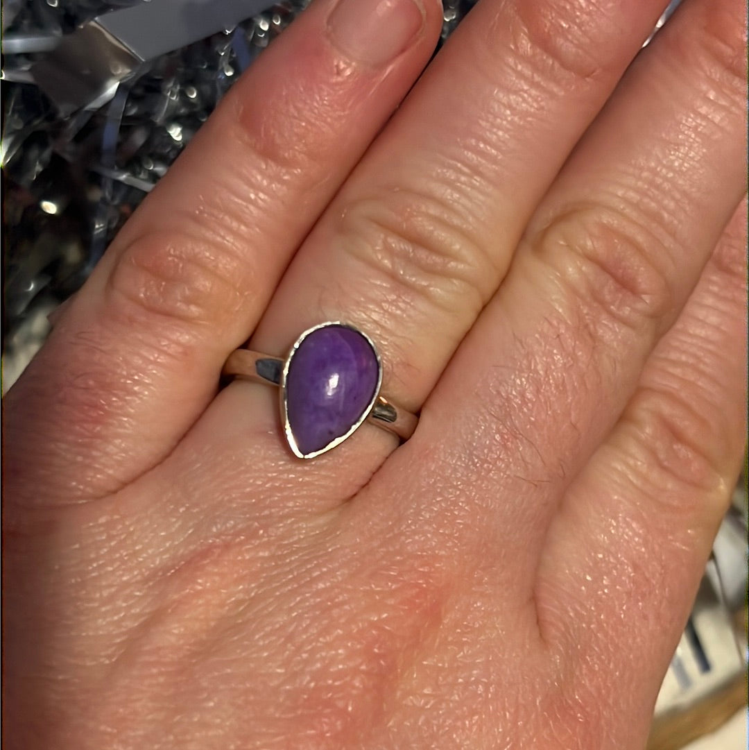 Sugilite 925 Ring -  Size L 1/2