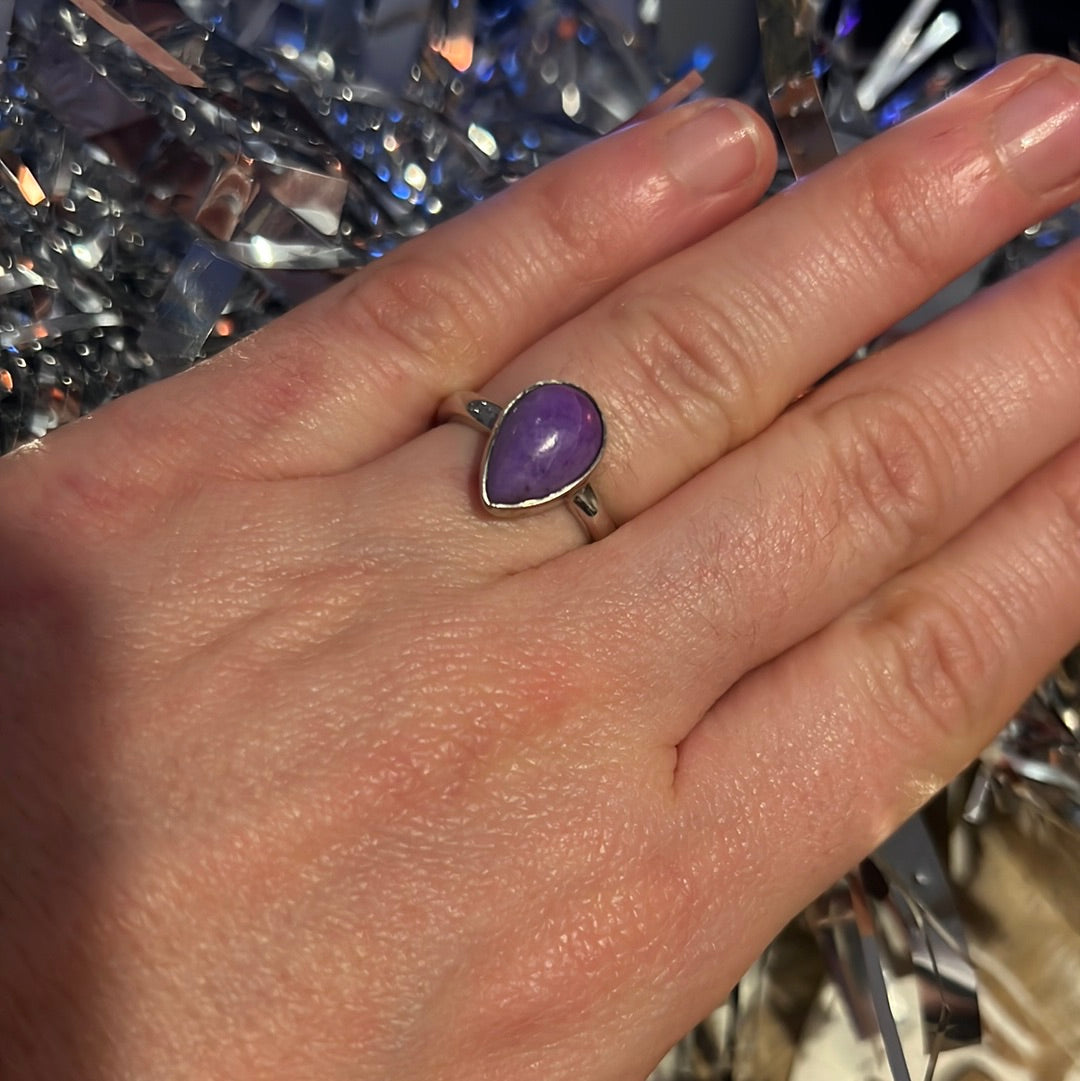 Sugilite 925 Ring -  Size L 1/2