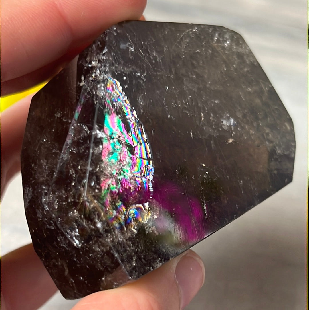 Smoky Rutile Rutilated Quartz Freeform A Grade