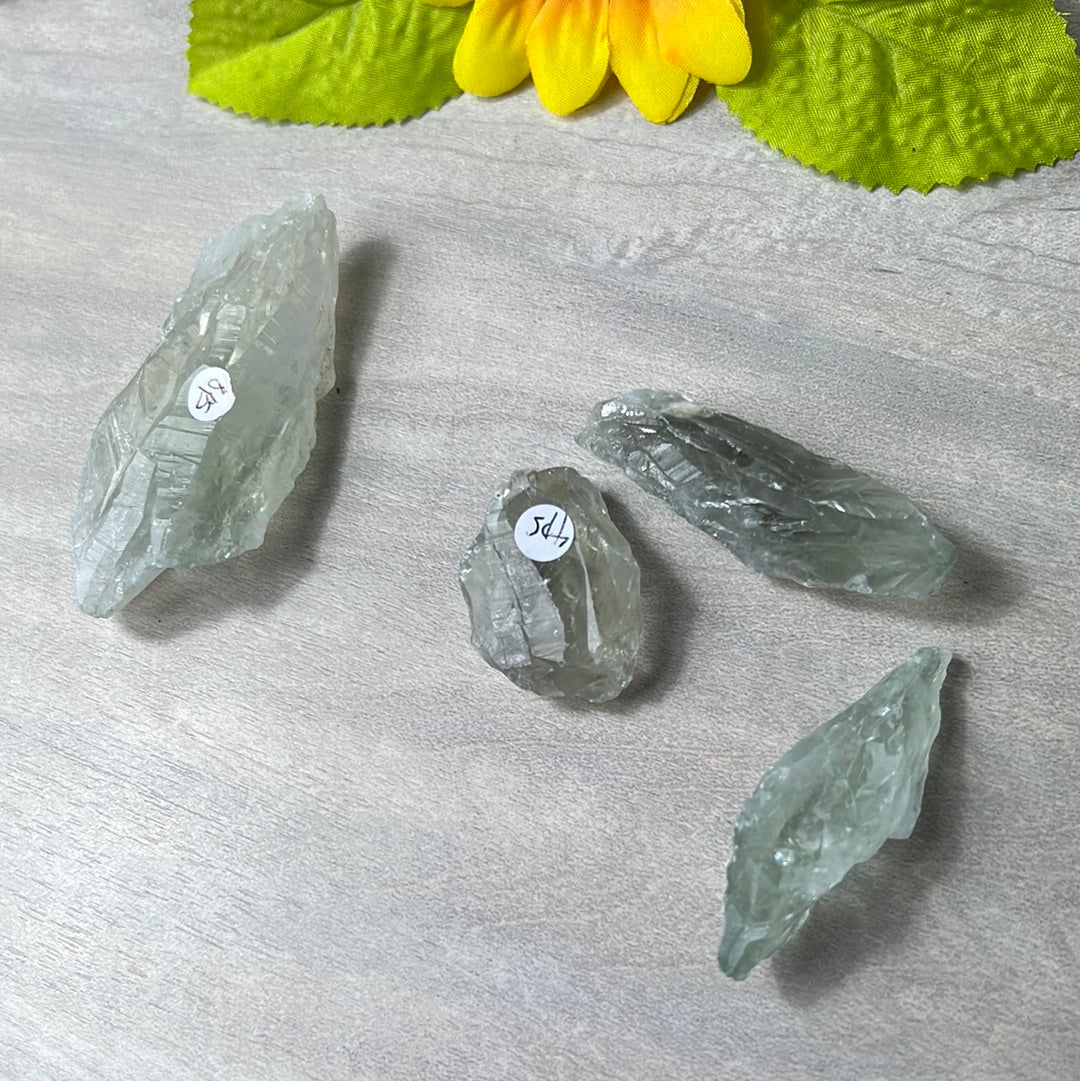 Raw chunk of Prasolite Piece Tumble