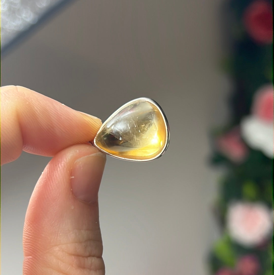 Citrine 925 Sterling Silver Pendant