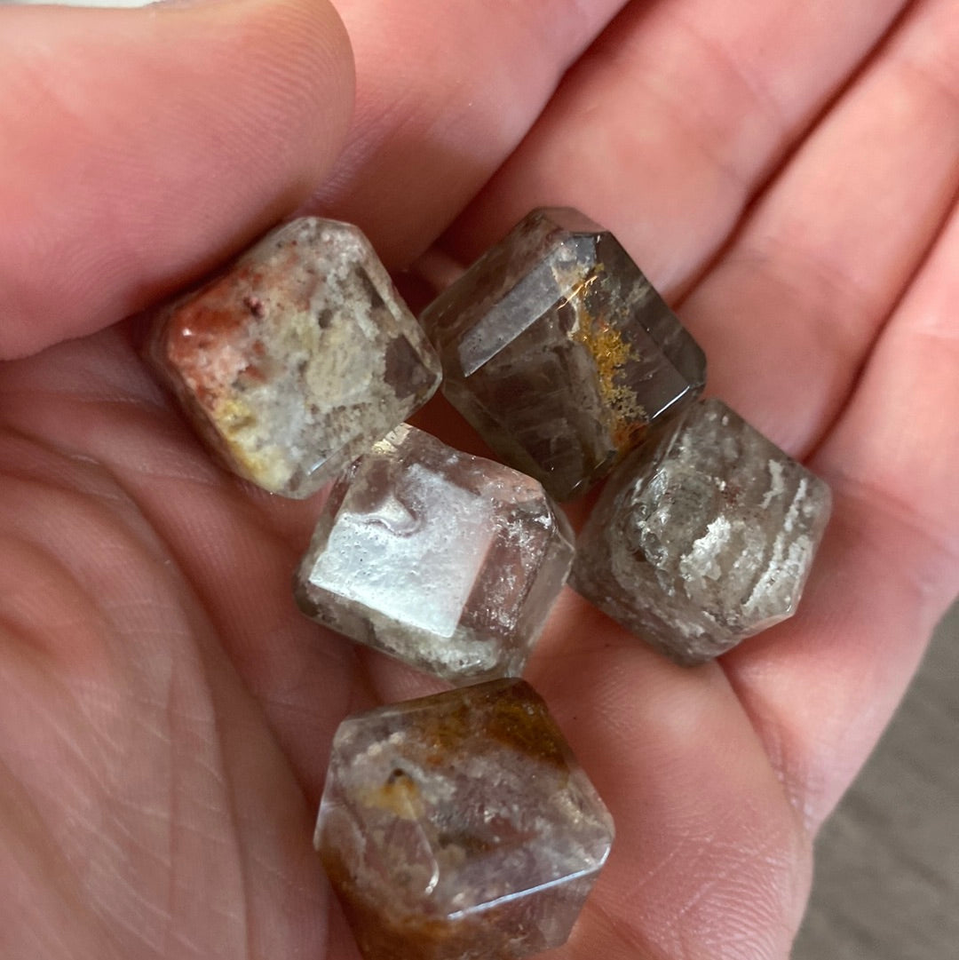 Lodolite Garden Quartz Inclusion Cube