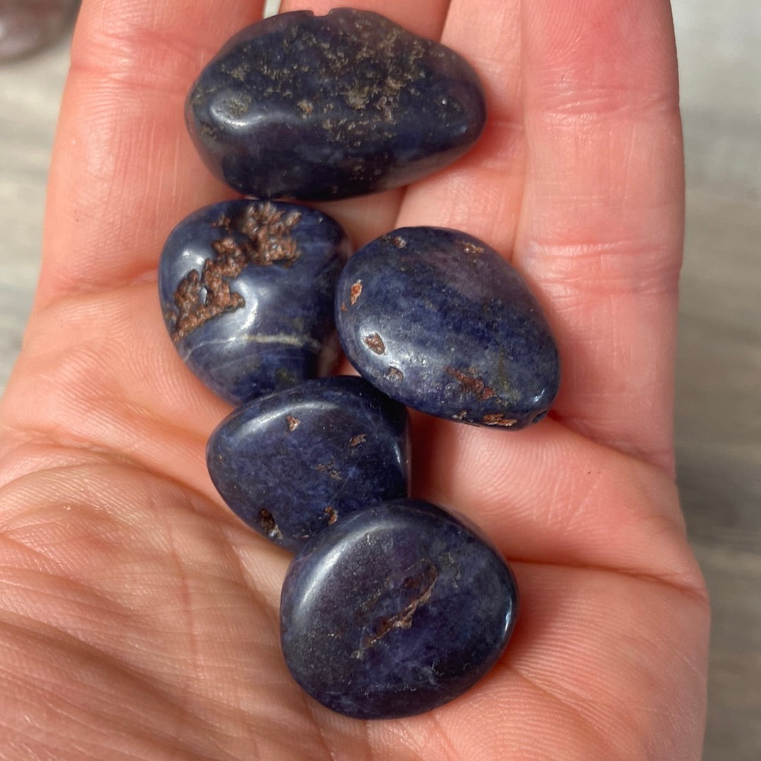 Sapphire Natural Tumble Tumblestone - large