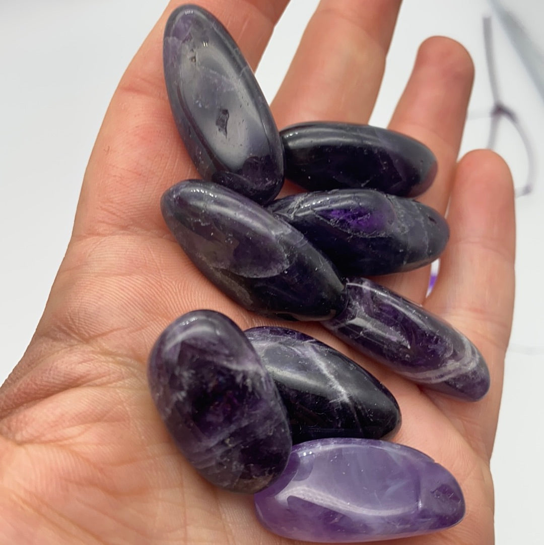 Small Amethyst polished tumble tumblestone
