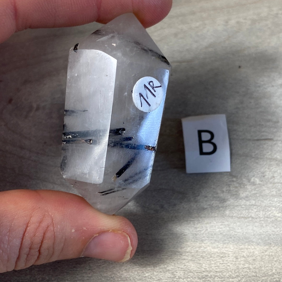 Black Tourmaline in Quartz DTs