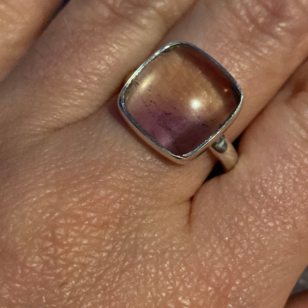 Ametrine 925 Sterling Silver Ring -  Size Q 1/2 - R