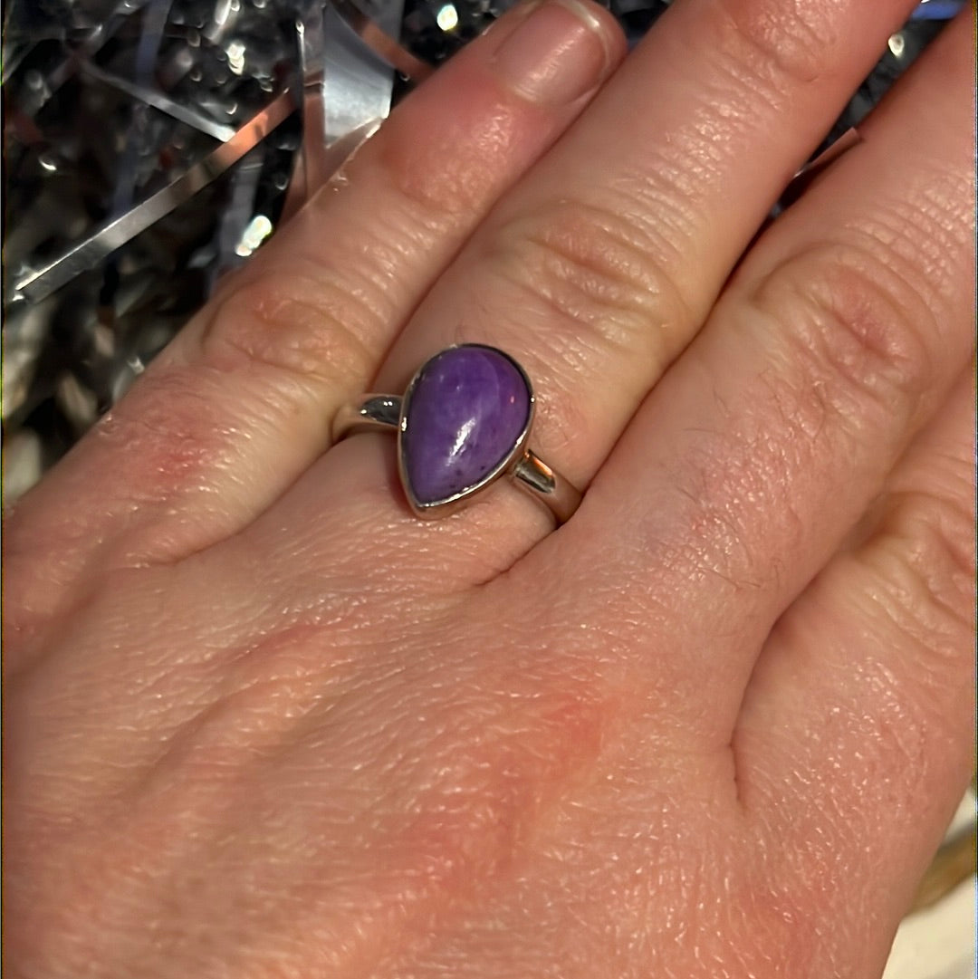 Sugilite 925 Ring -  Size L 1/2