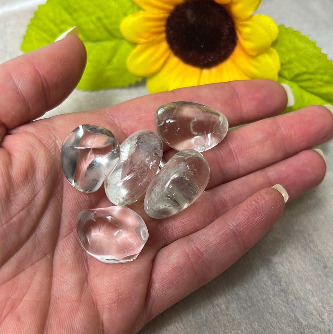 Prasolite Green Amethyst Tumble Tumblestone