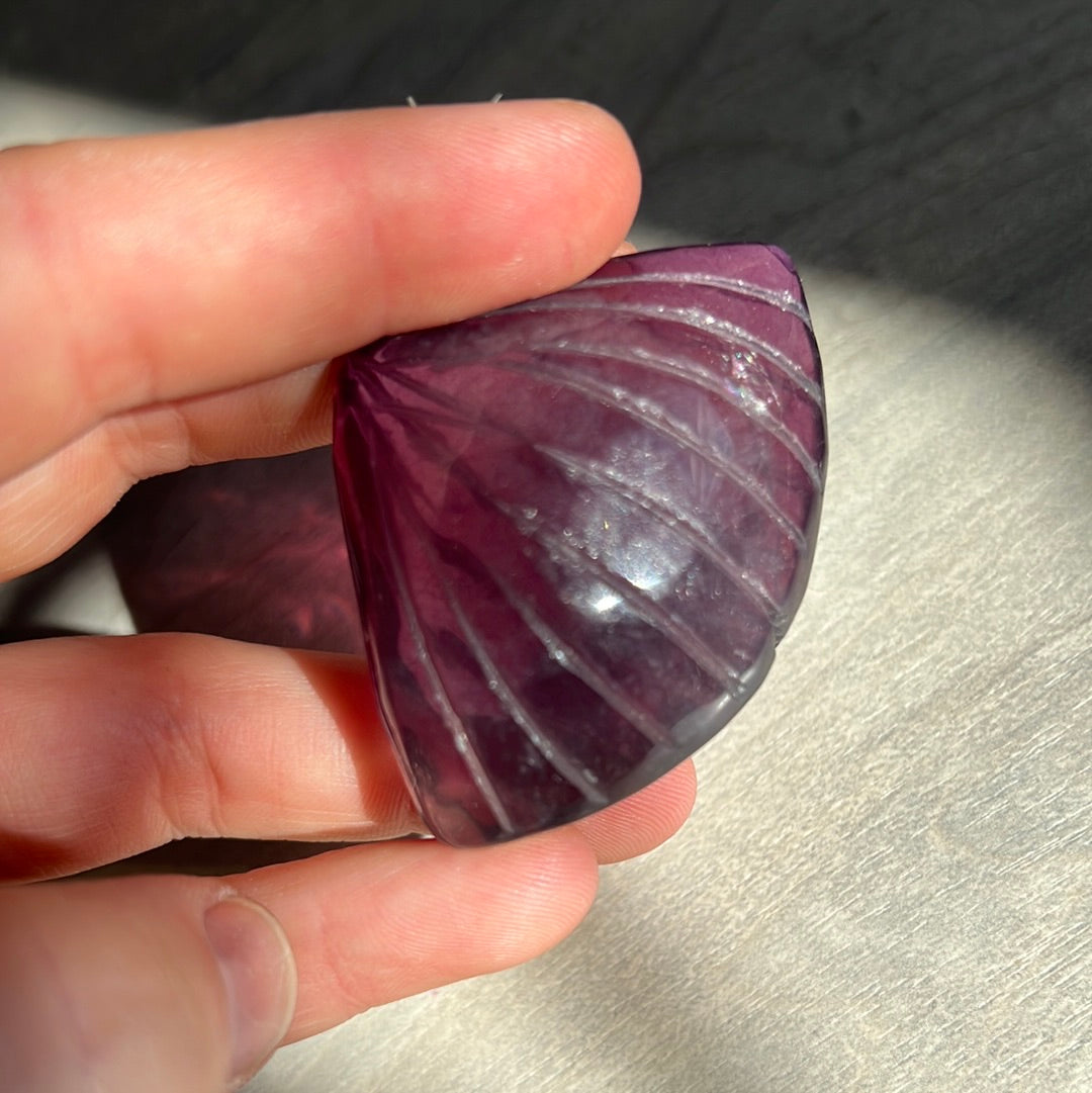 Handmade Crystal Shell ( water safe )