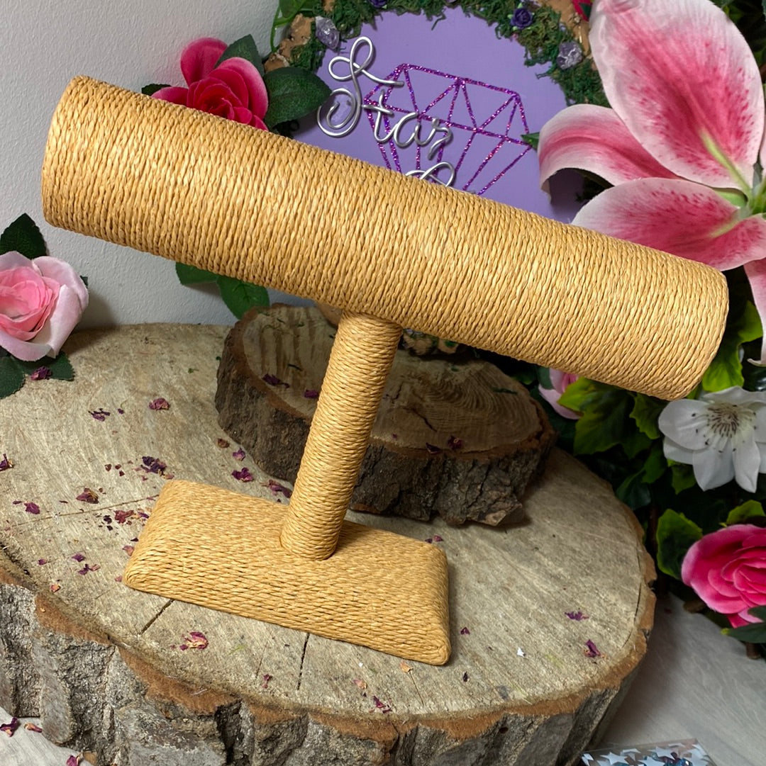 Medium Rattan Bracelet Holder Jewellery Stand