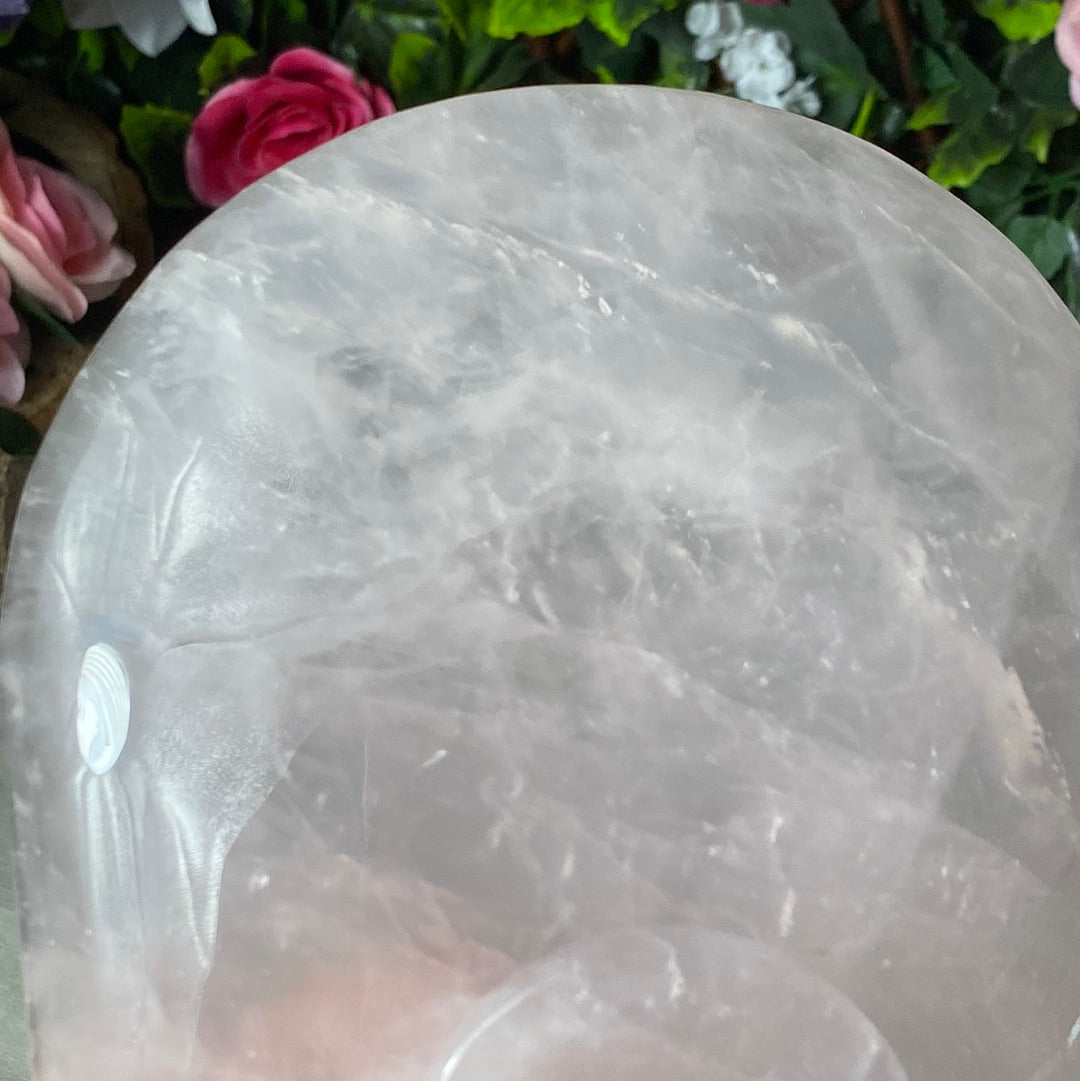 XL Rose Quartz Luxury Charging Dish Bowl - Platter