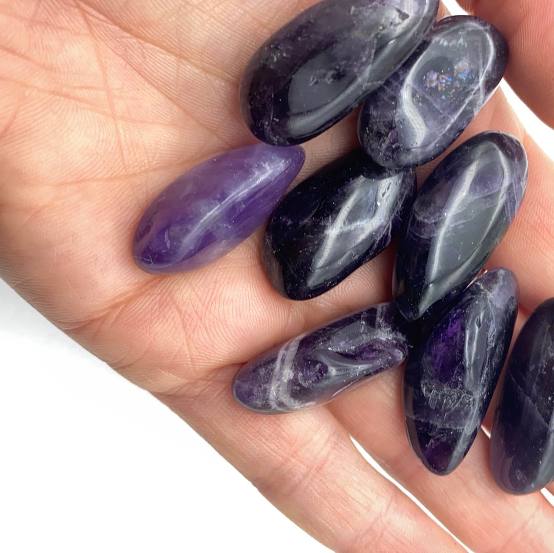 Small Amethyst polished tumble tumblestone
