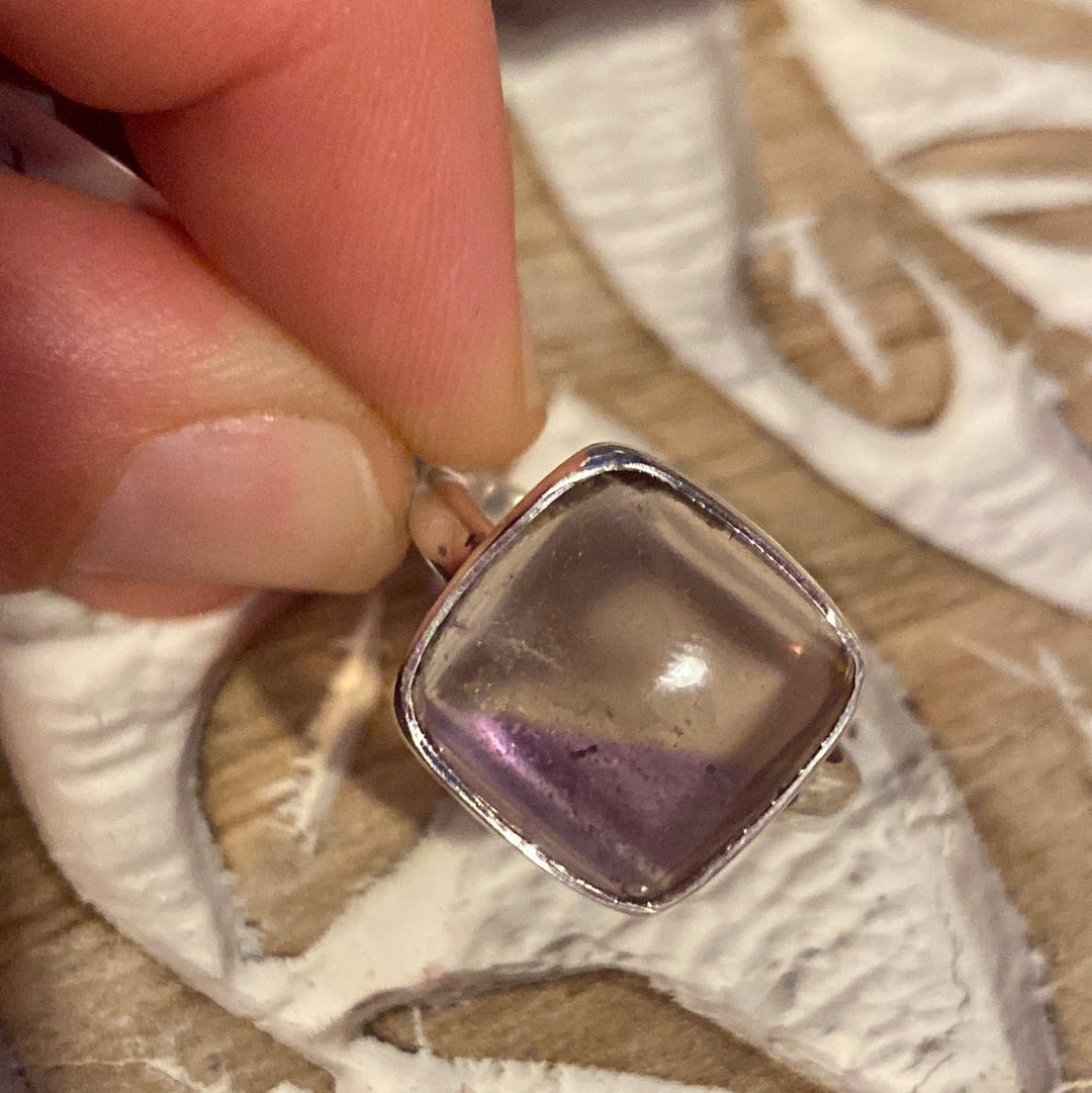 Ametrine 925 Sterling Silver Ring -  Size Q 1/2 - R