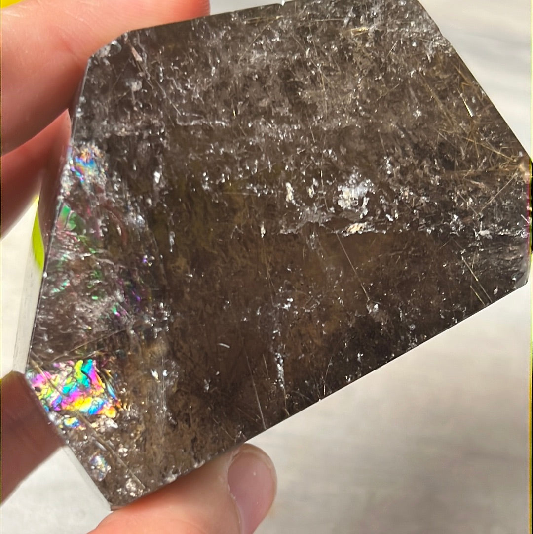 Smoky Rutile Rutilated Quartz Freeform A Grade