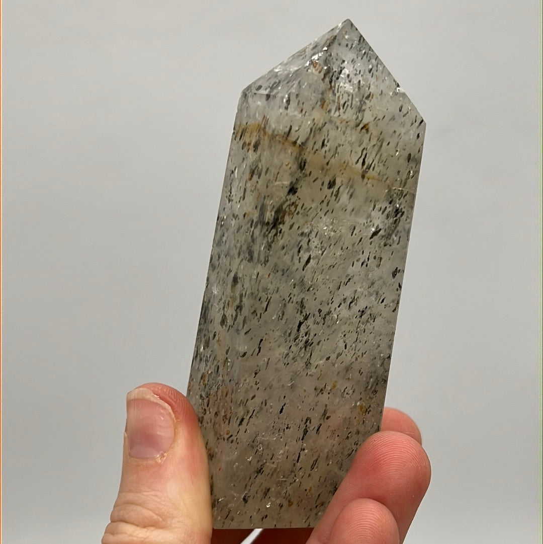 Pitaya Quartz (dragonfruit) Obelisk Tower