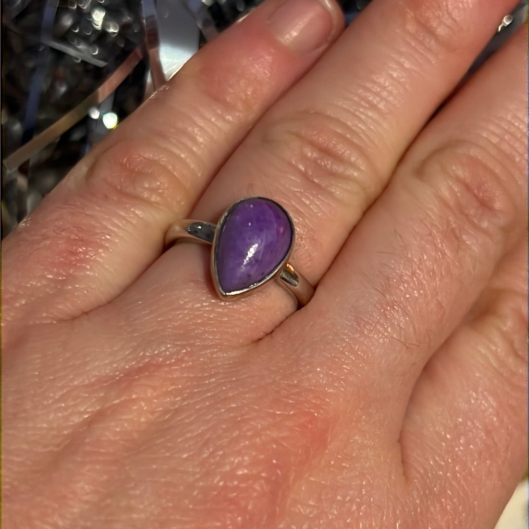Sugilite 925 Ring -  Size L 1/2
