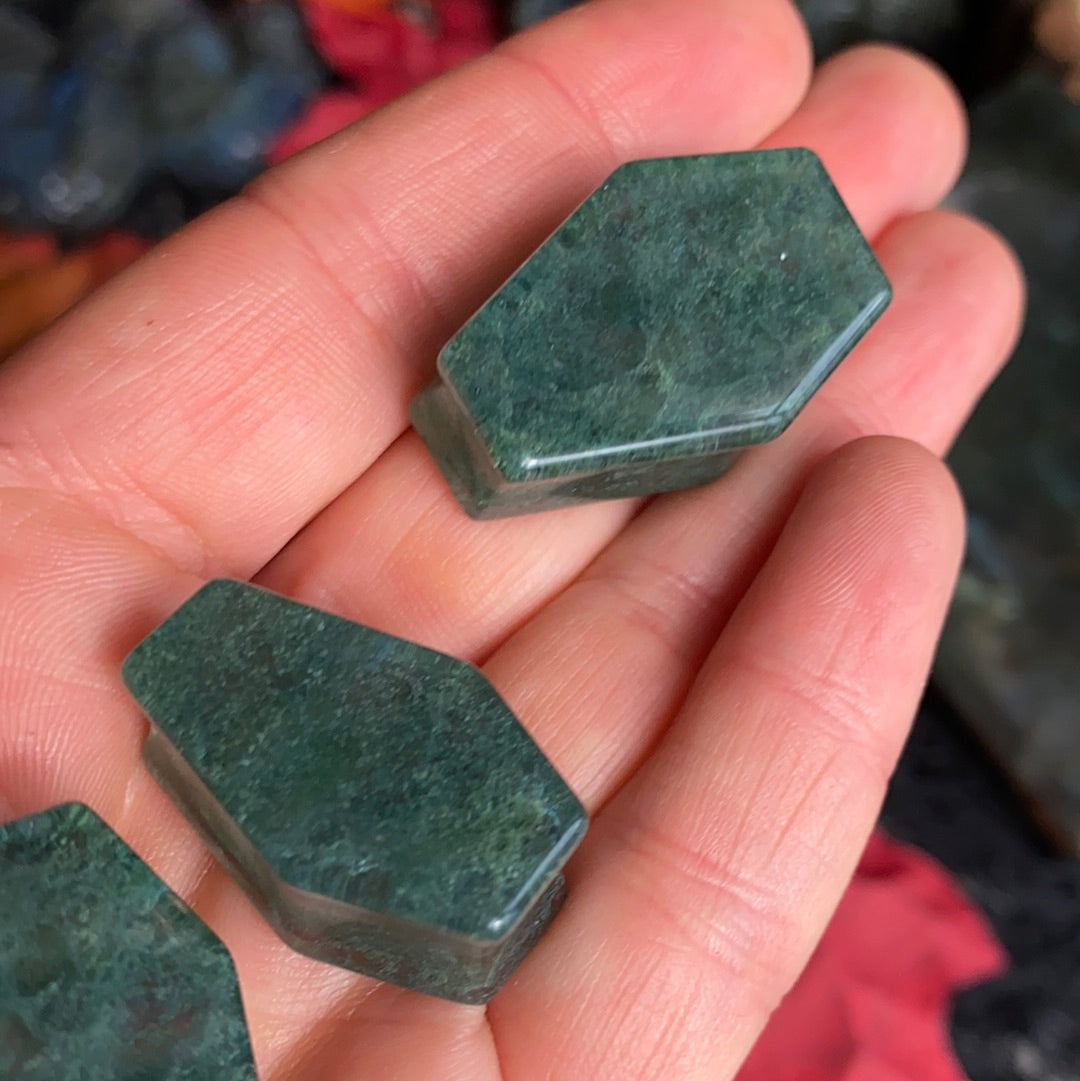 LAST Moss agate coffin